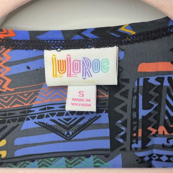 Lularoe Bright Geometric Joy Longline Vest - Picture 3 of 8